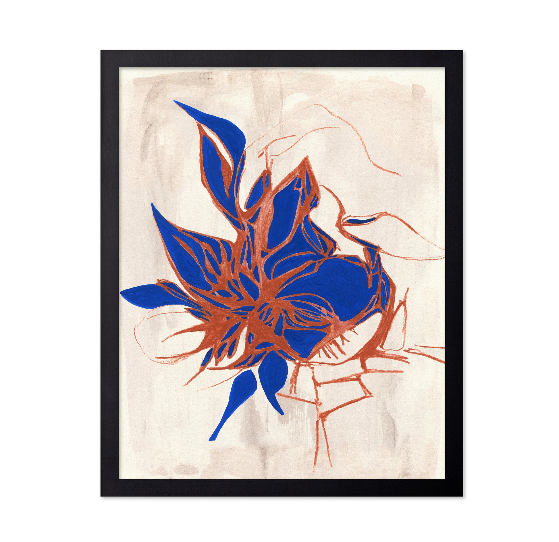 Blue Floral Elegance