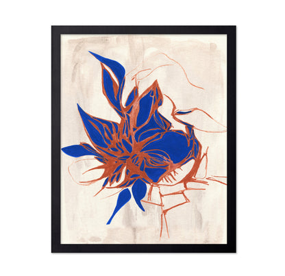 Blue Floral Elegance