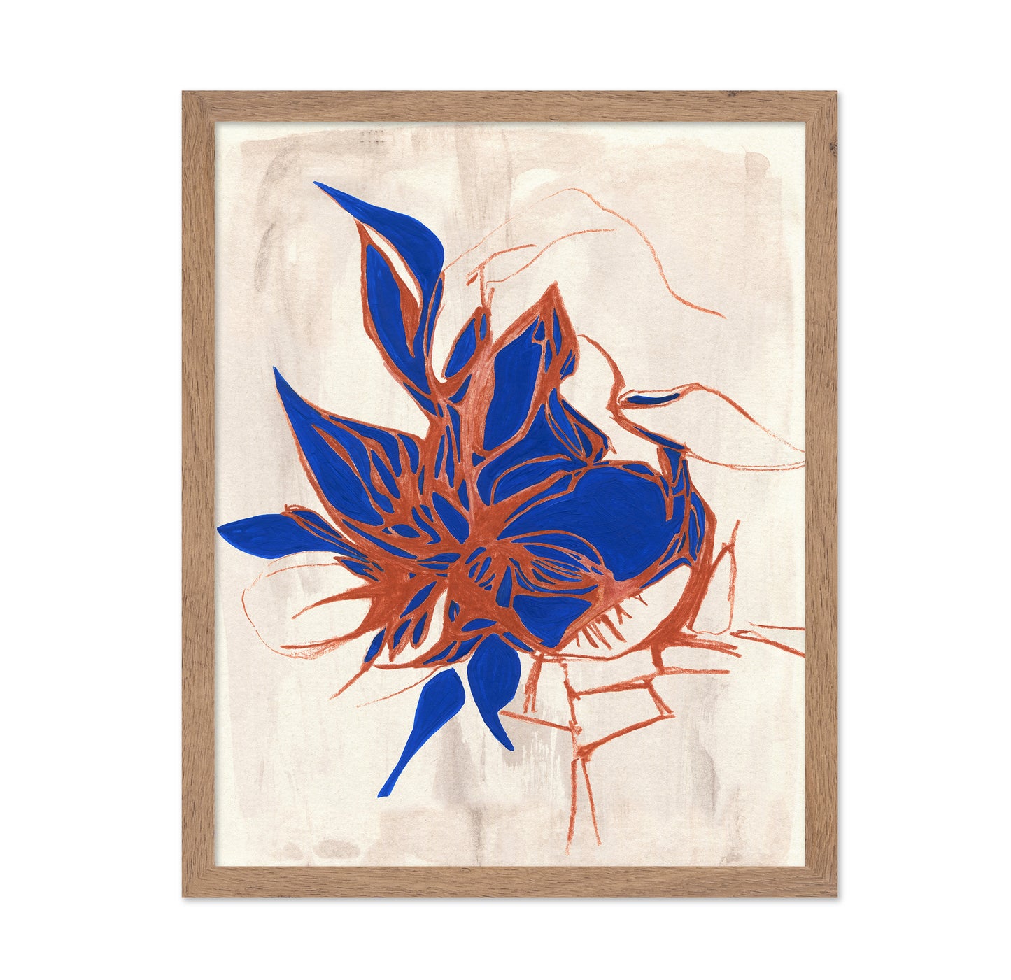 Blue Floral Elegance