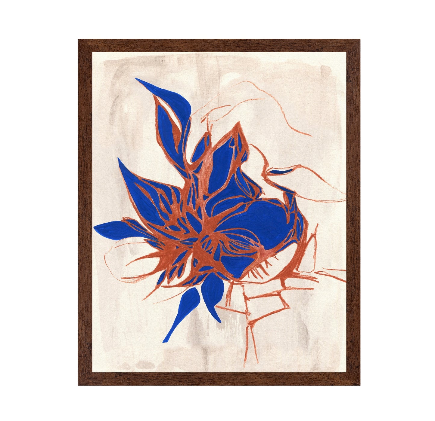 Blue Floral Elegance