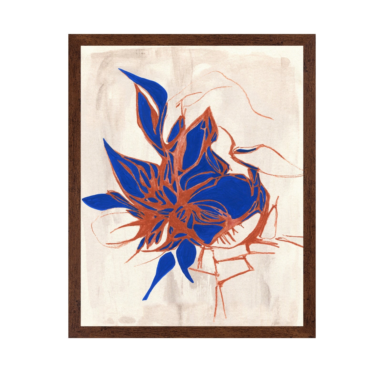 Blue Floral Elegance