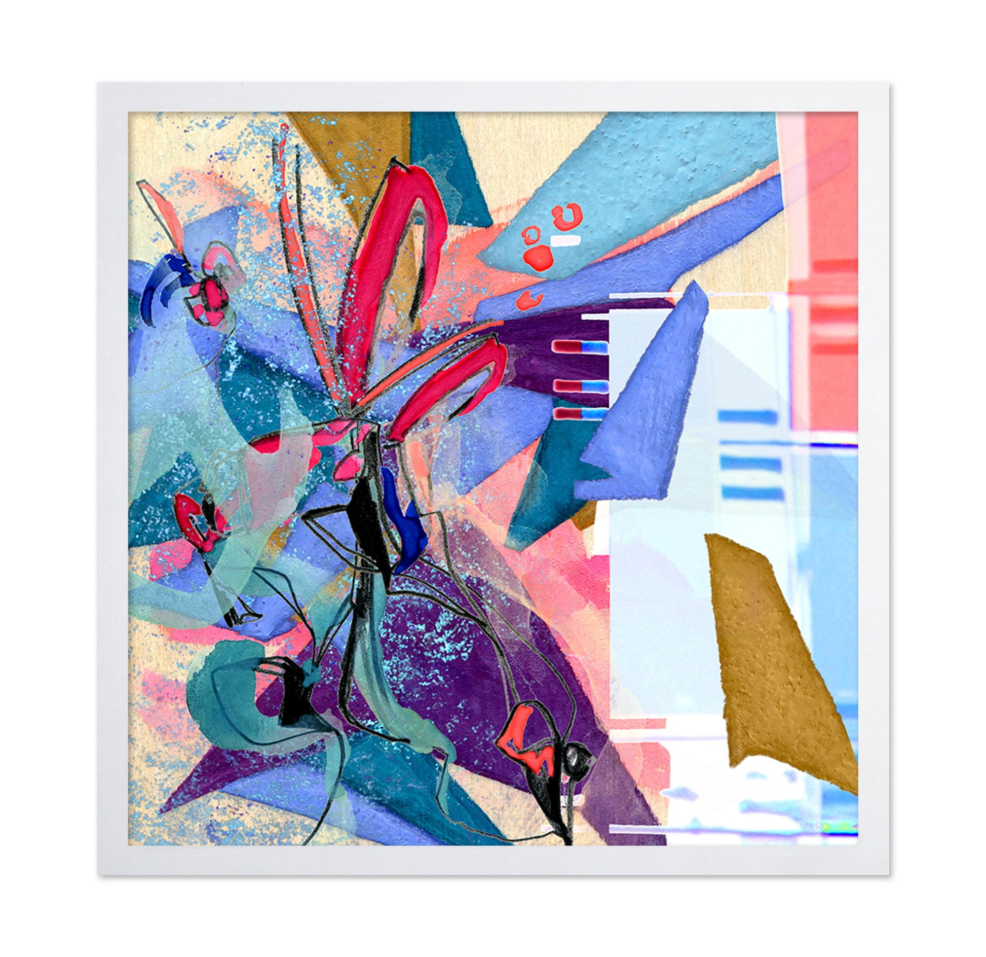 Vibrant Colors and Geometric Shapes