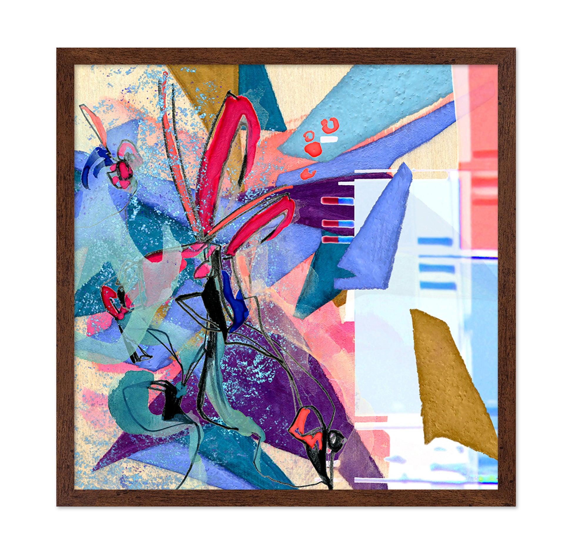 Vibrant Colors and Geometric Shapes