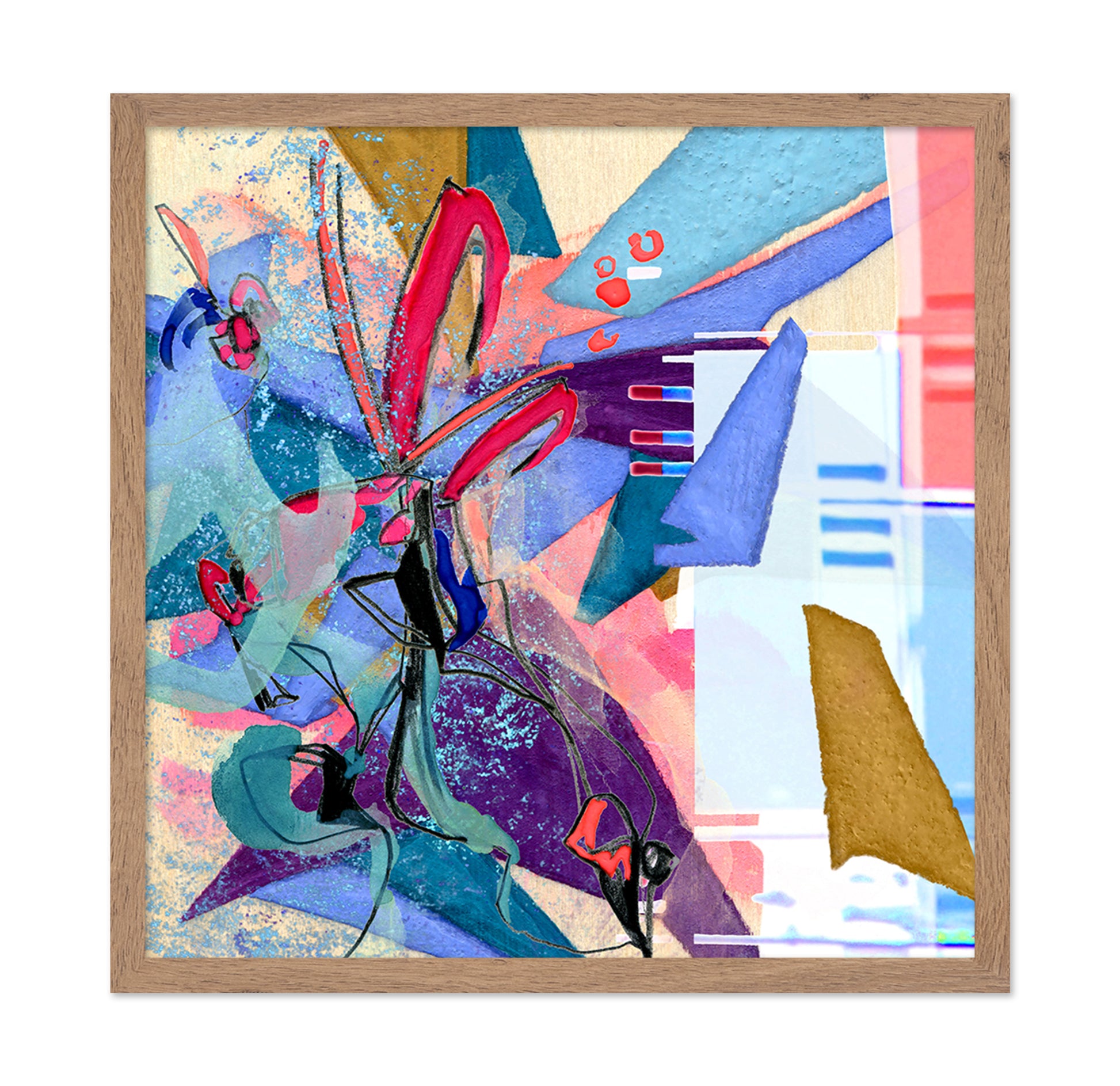 Vibrant Colors and Geometric Shapes