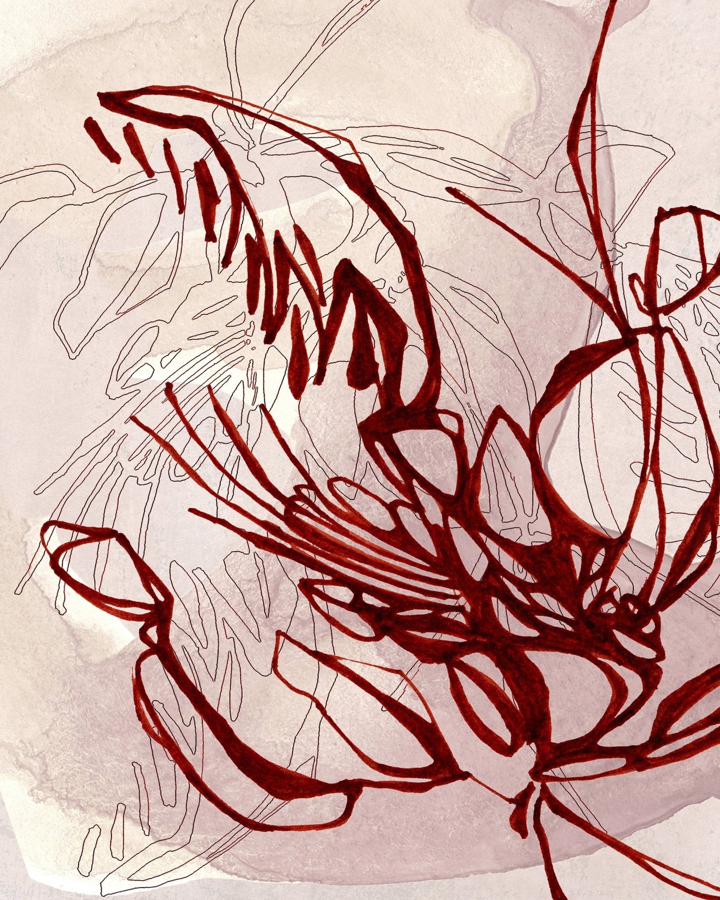 Abstract Floral Symphony