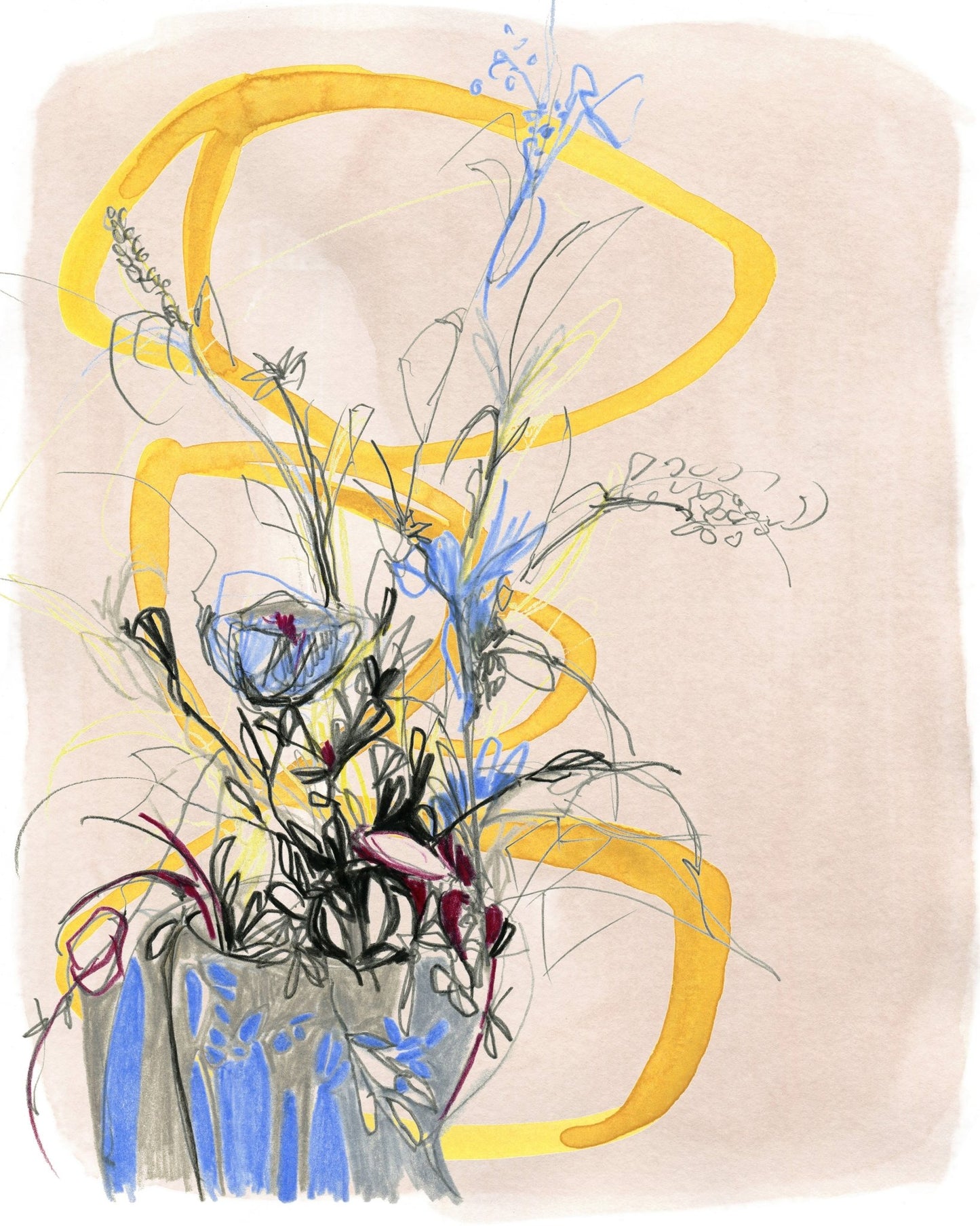 Vivid Blue Bouquet