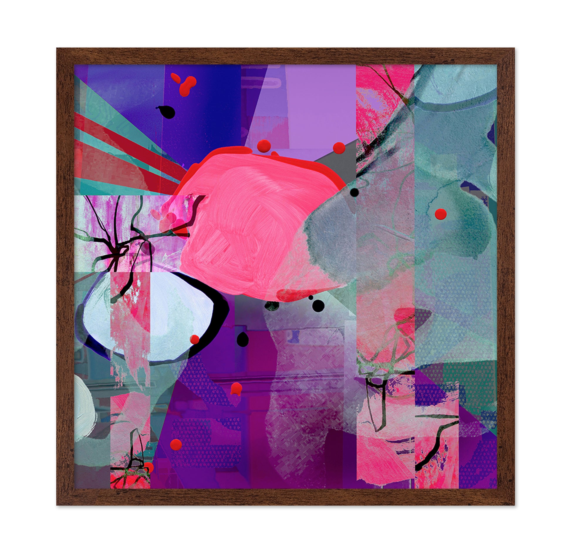Geometric Shapes and Textured Layers