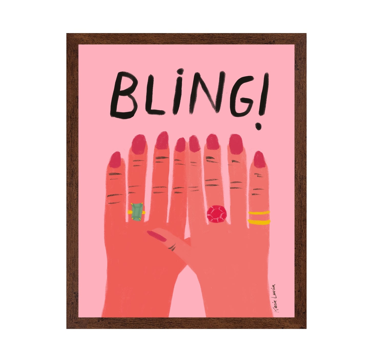 Bling Hands with Rings