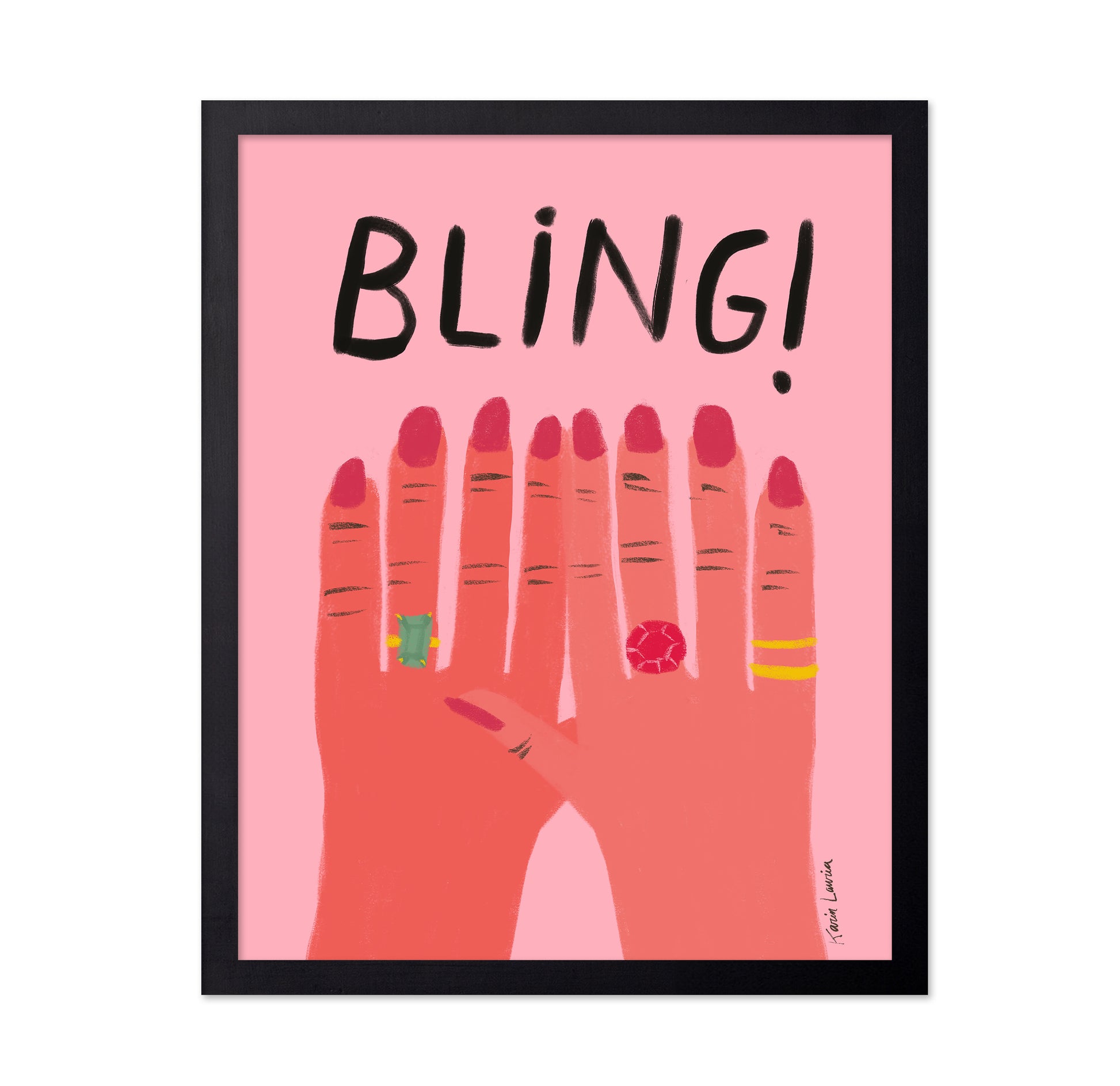 Bling Hands with Rings
