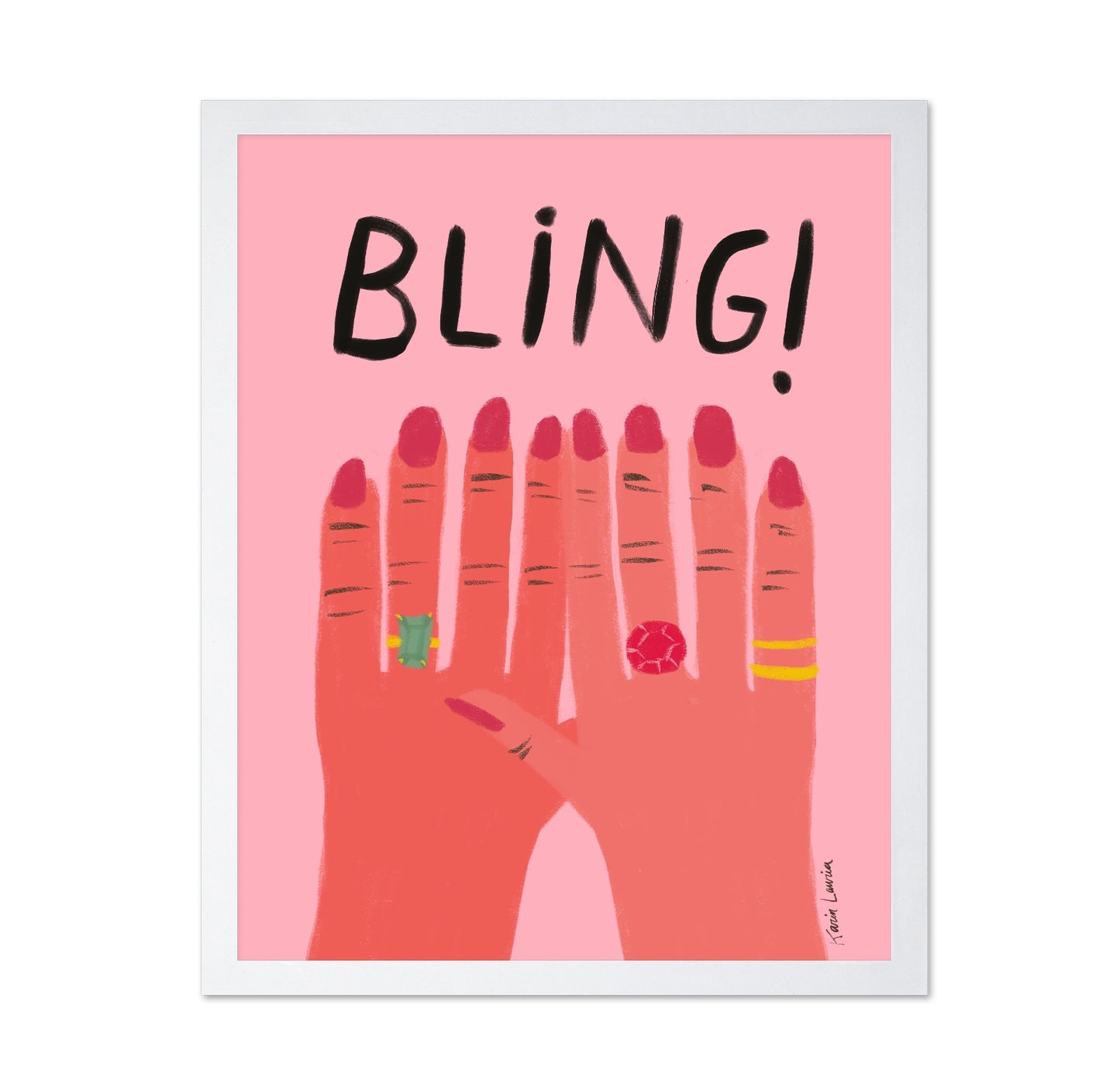 Bling Hands with Rings
