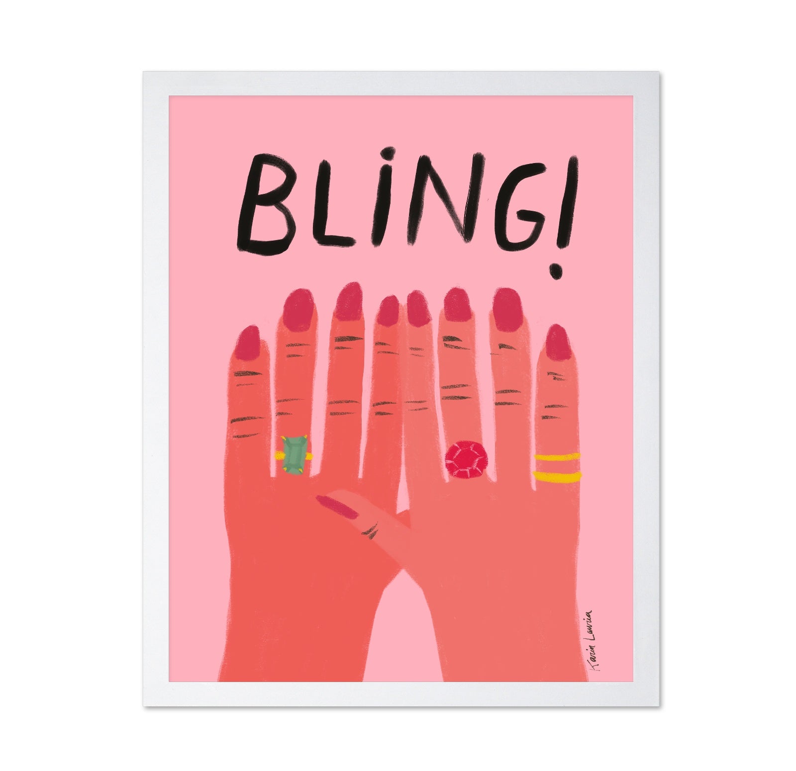 Bling Hands with Rings