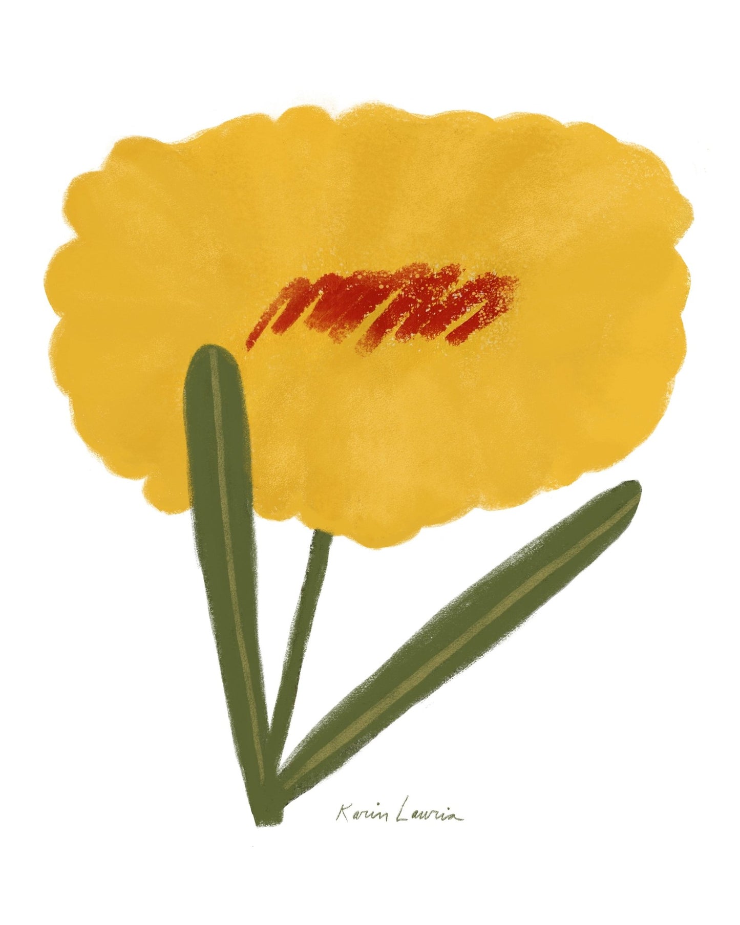 Modern Yellow Flower
