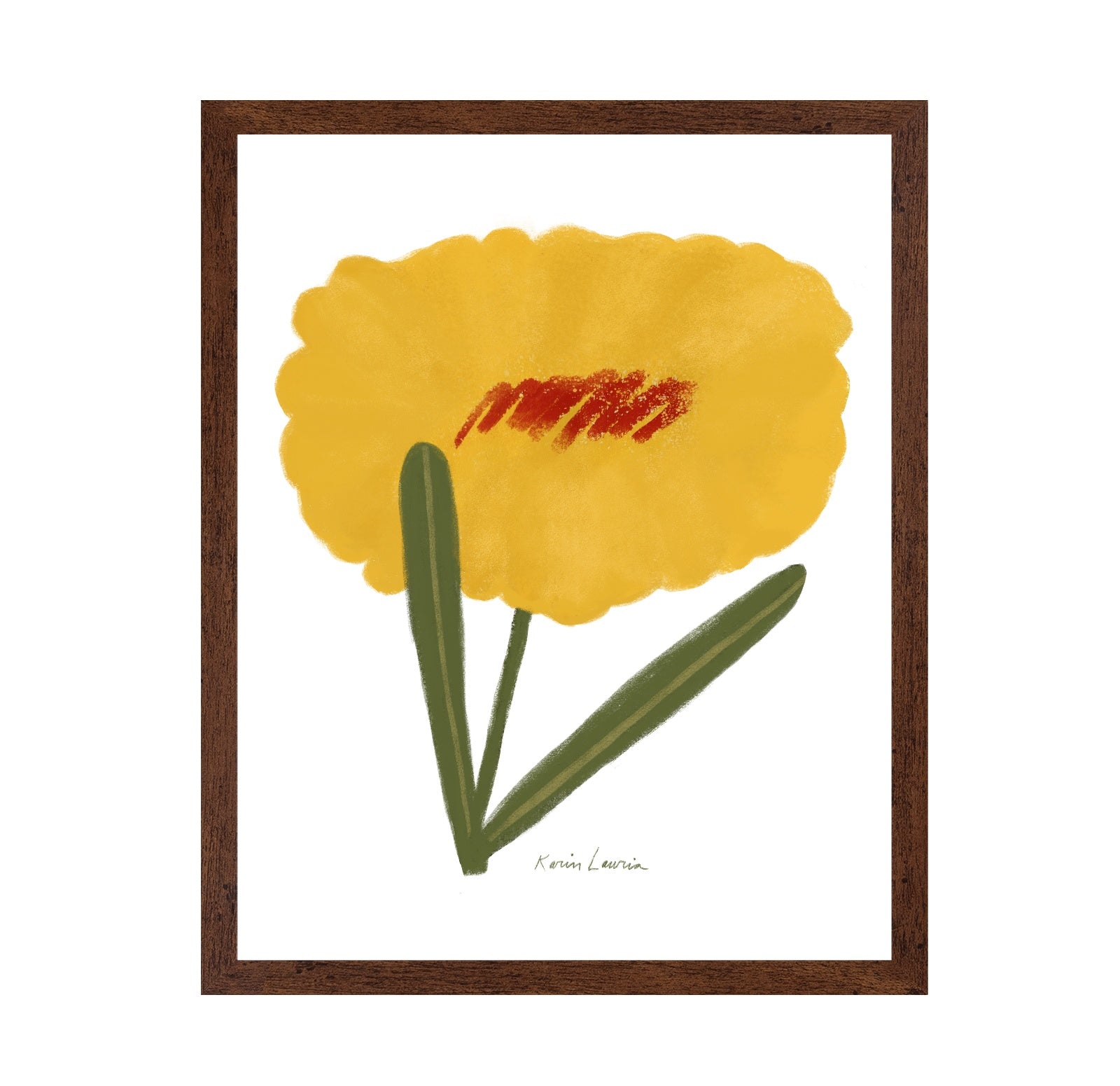 Modern Yellow Flower