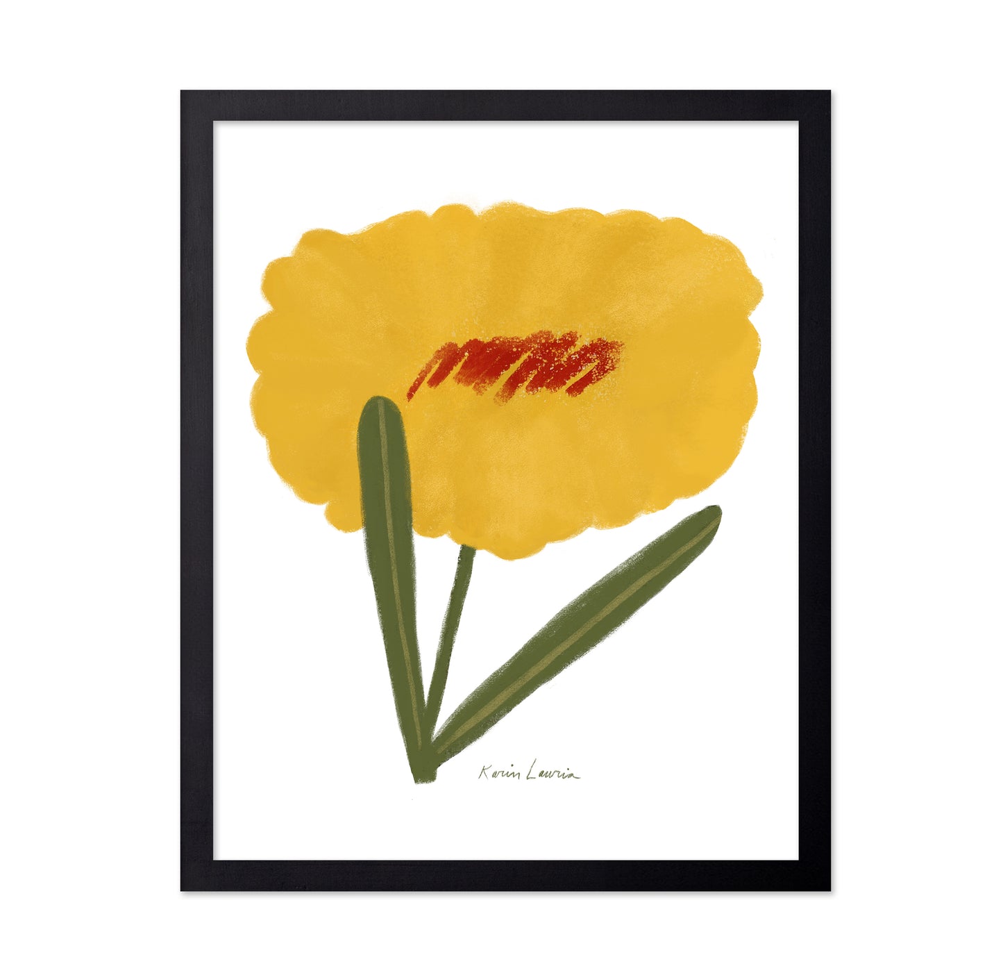 Modern Yellow Flower