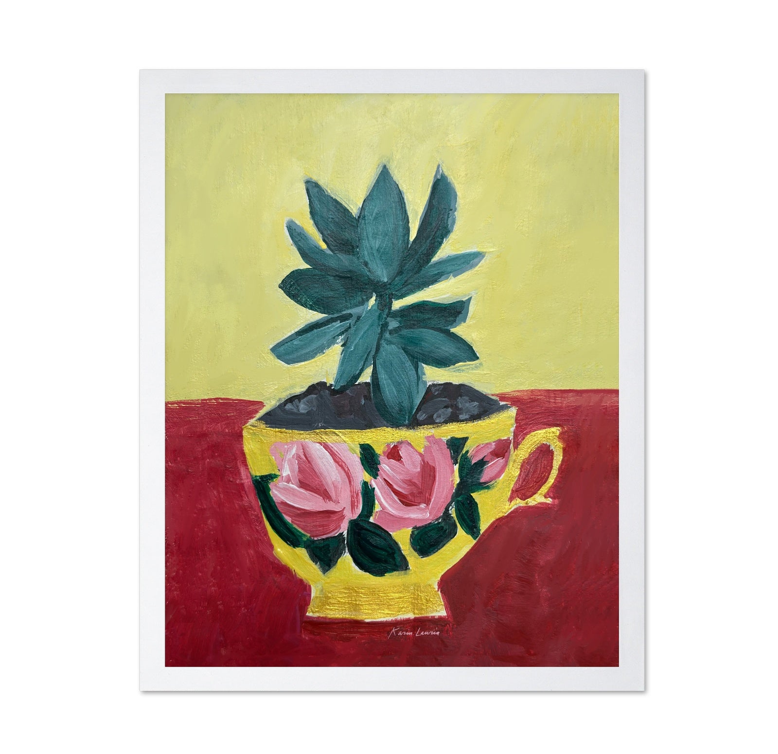 Succulent In Teacup