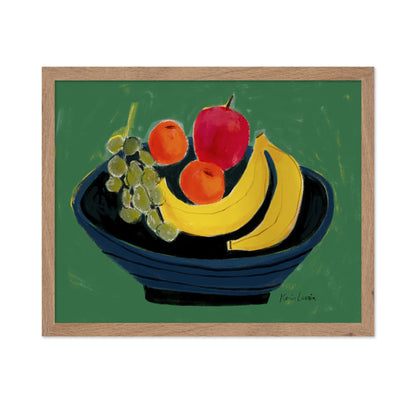 Blue Fruit Bowl
