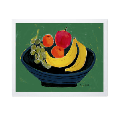 Blue Fruit Bowl