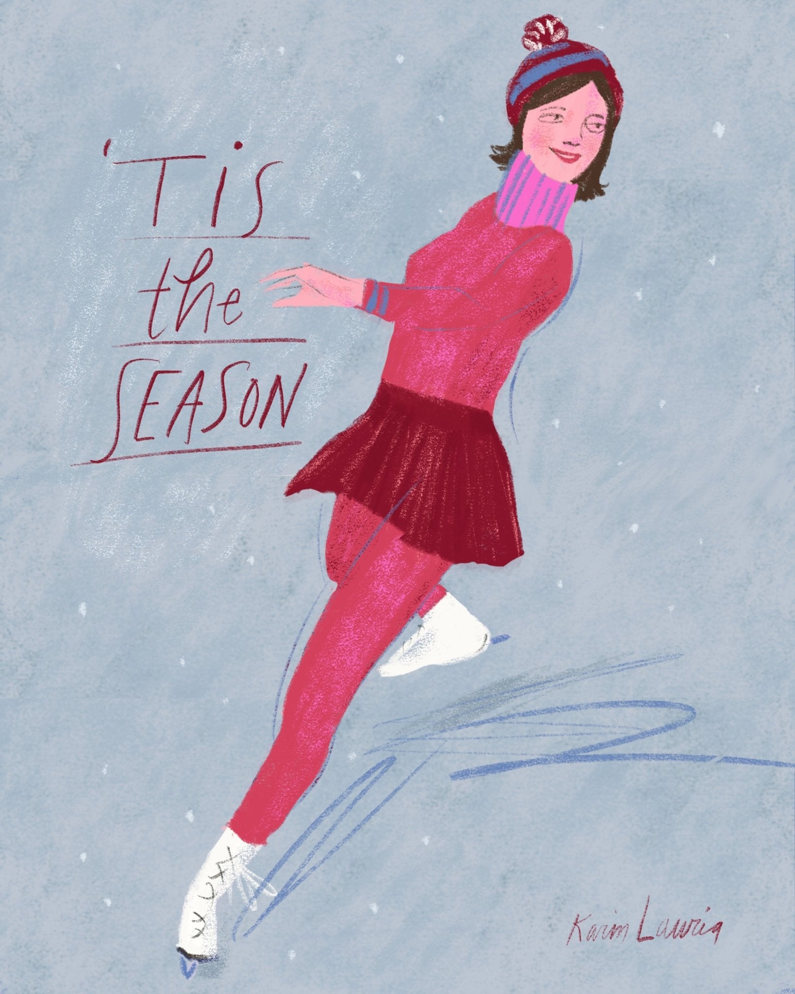 Tis the Season Ice Skater