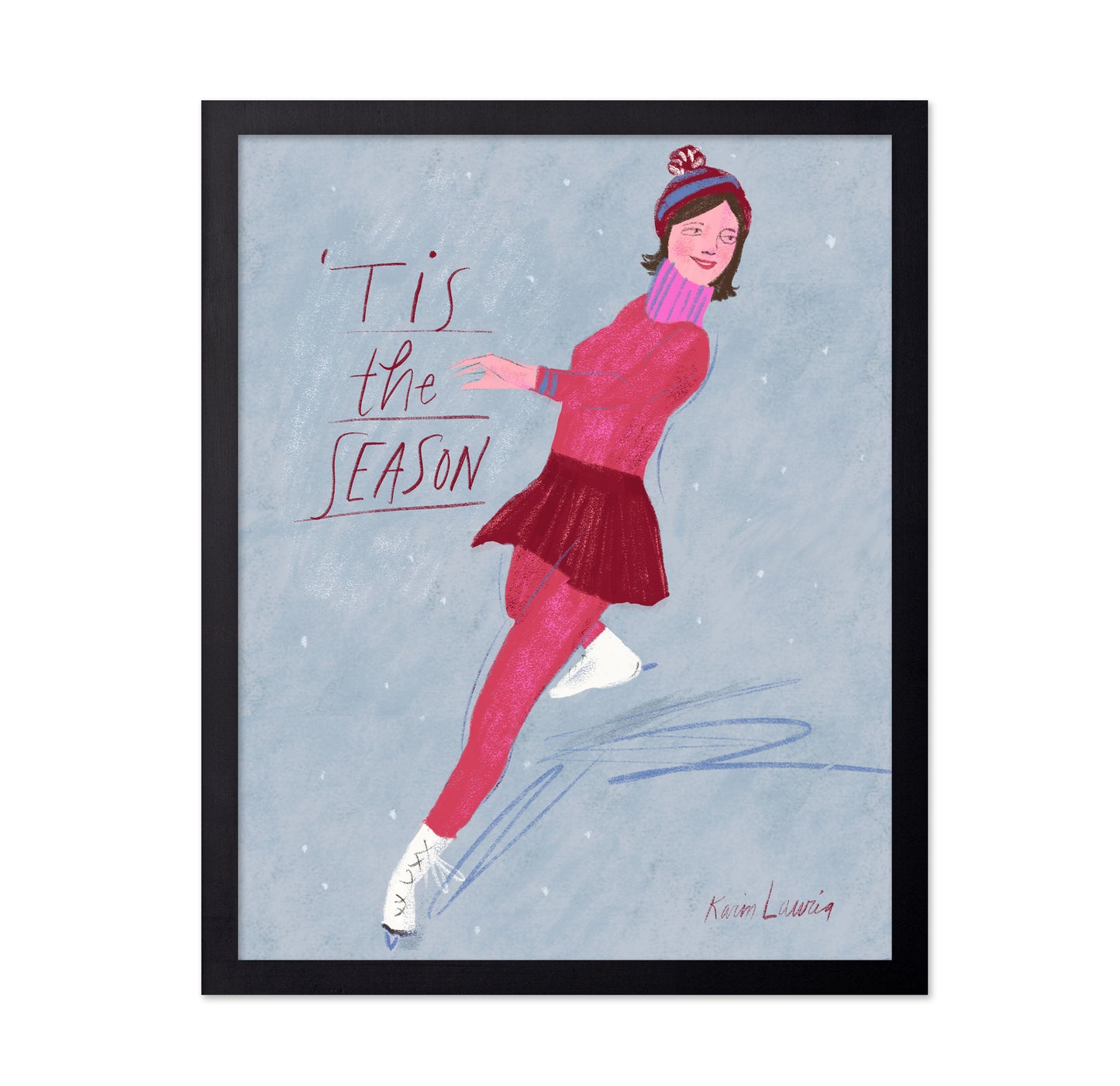 Tis the Season Ice Skater