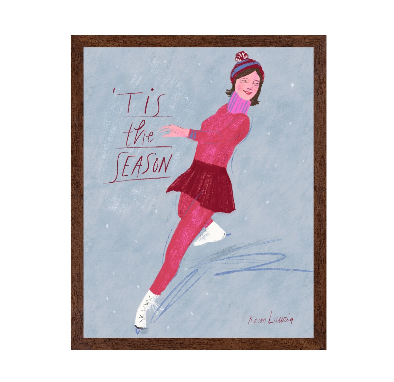 Tis the Season Ice Skater