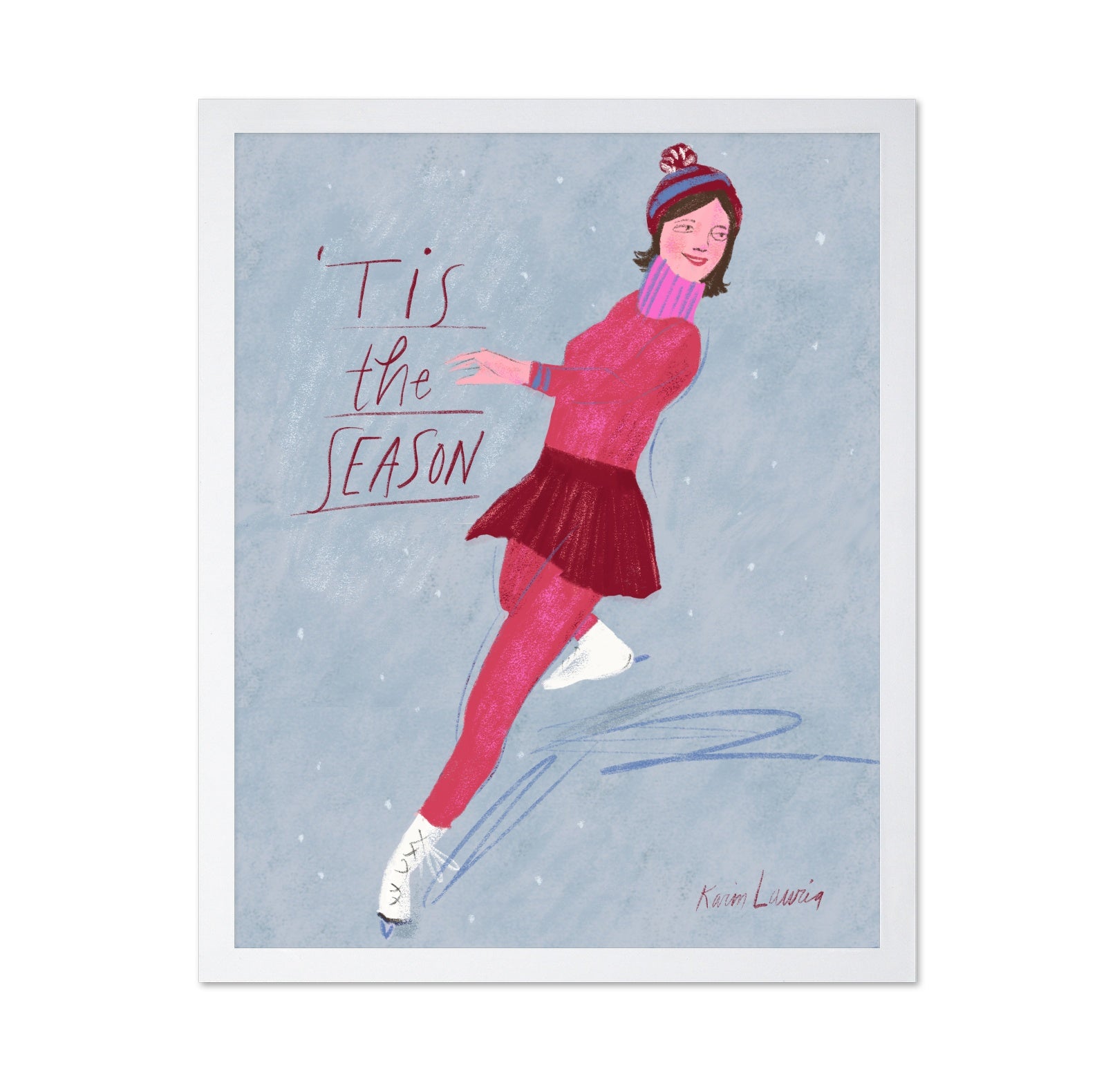 Tis the Season Ice Skater