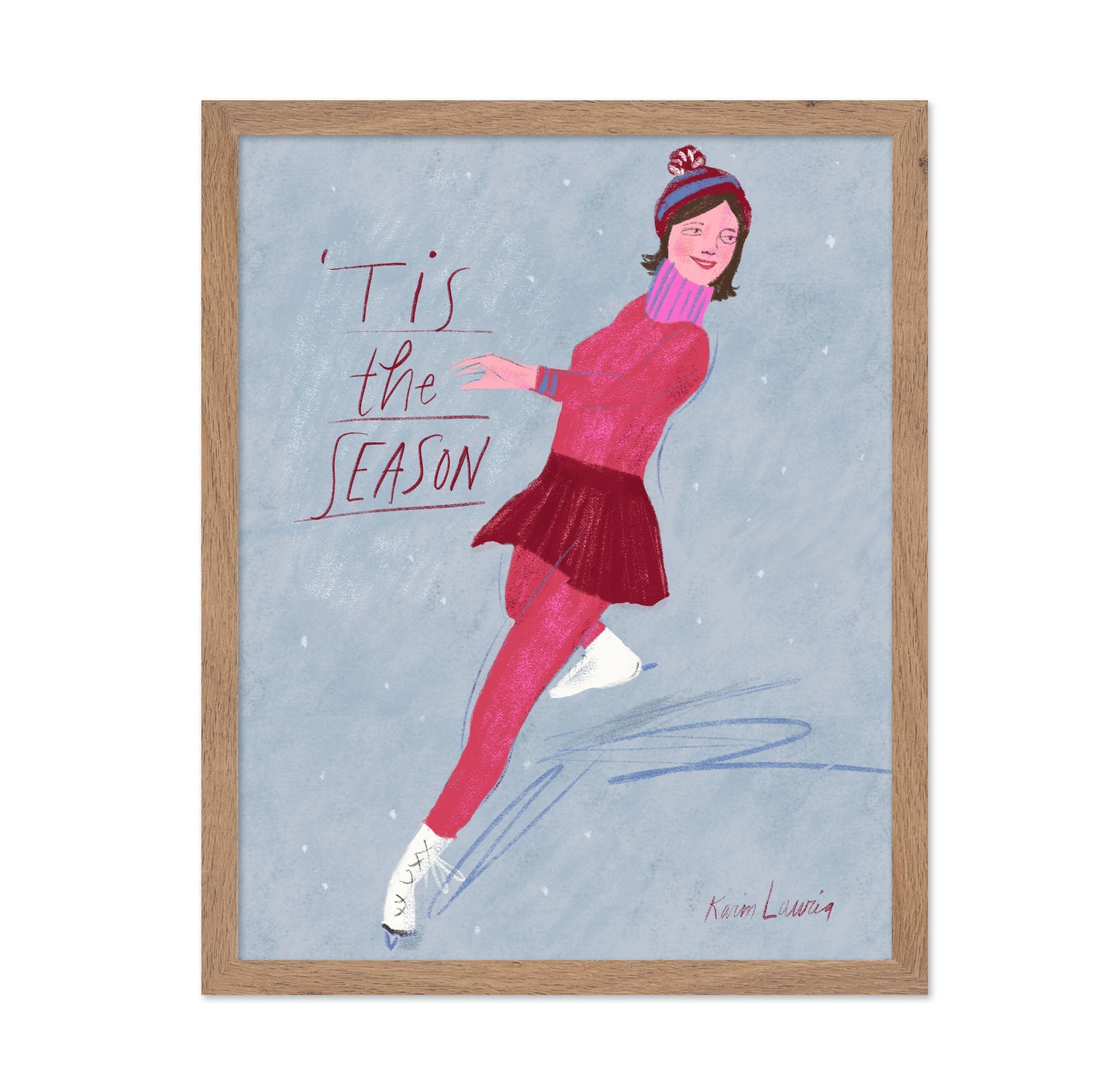 Tis the Season Ice Skater
