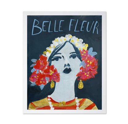 Red Floral Head Wreath