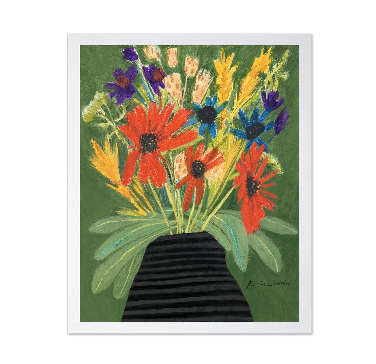Multicolor Floral in Vase