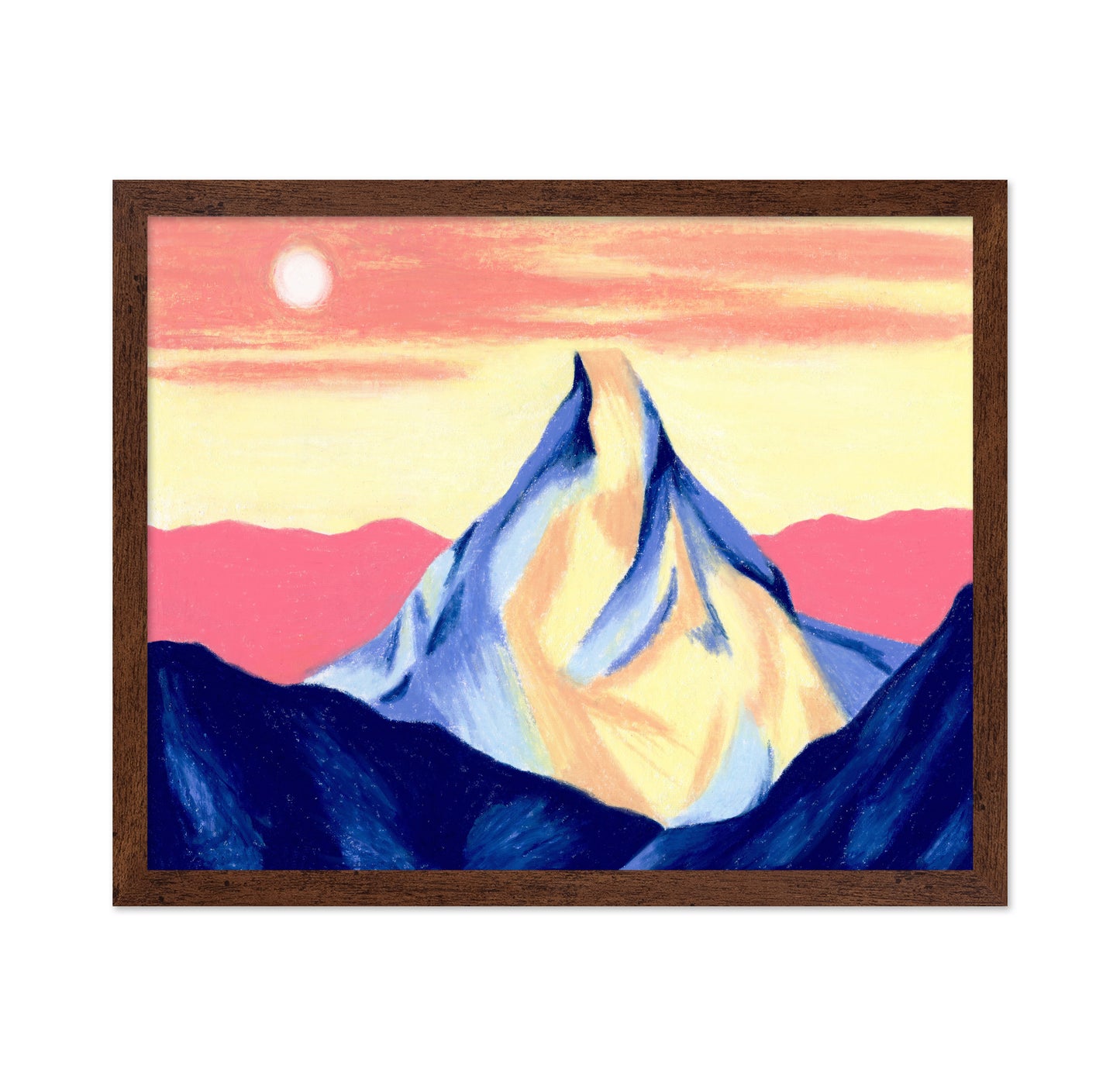 Pink and Yellow Mountain