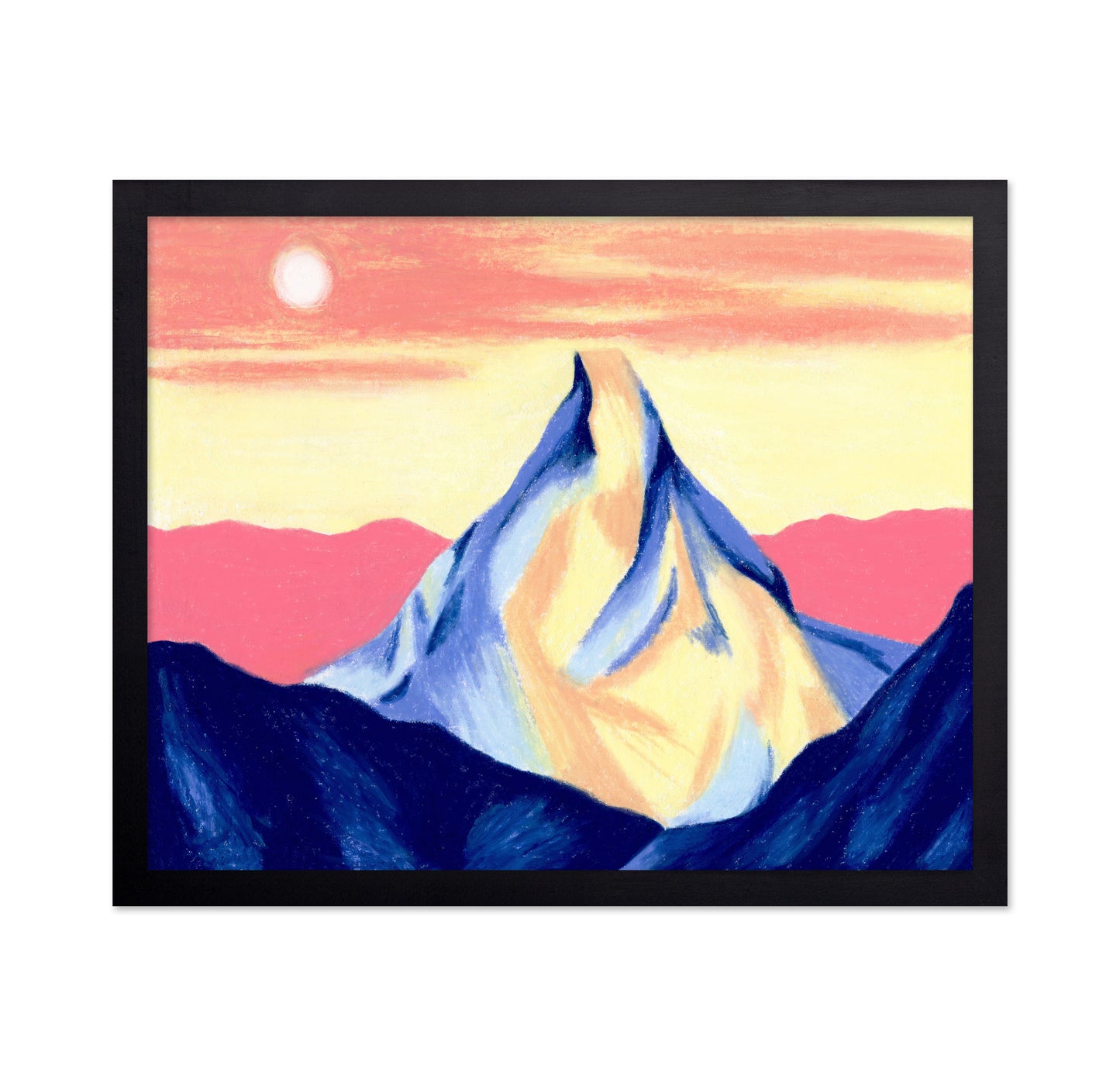 Pink and Yellow Mountain