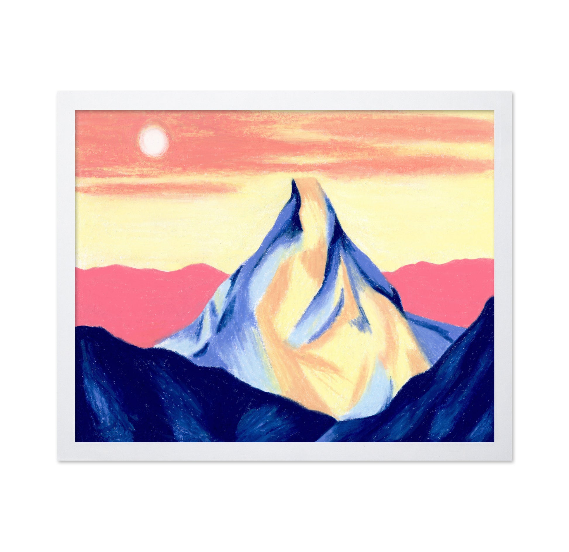 Pink and Yellow Mountain