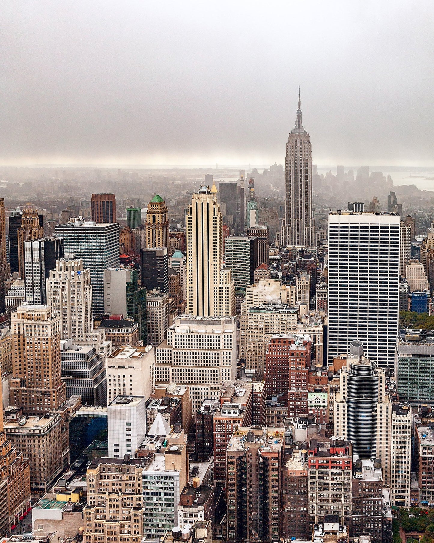 Manhattan Skyline Fog