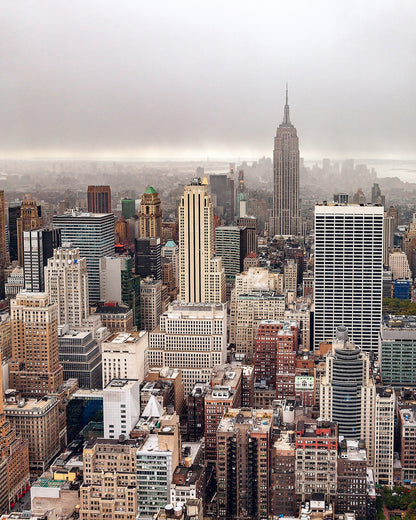 Manhattan Skyline Fog