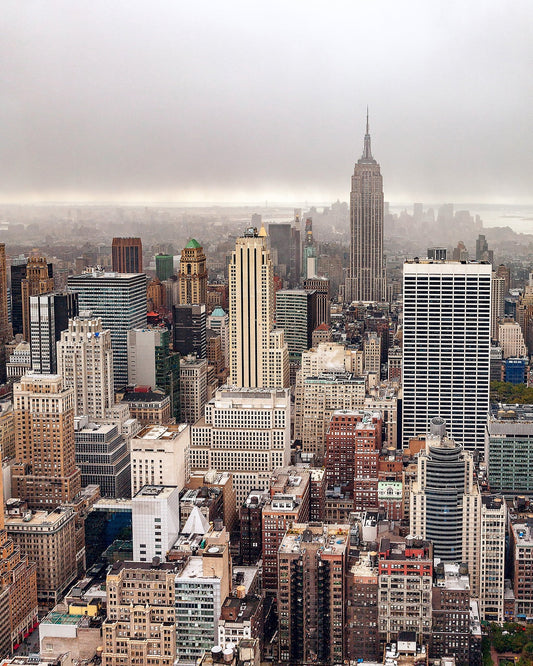 Manhattan Skyline Fog