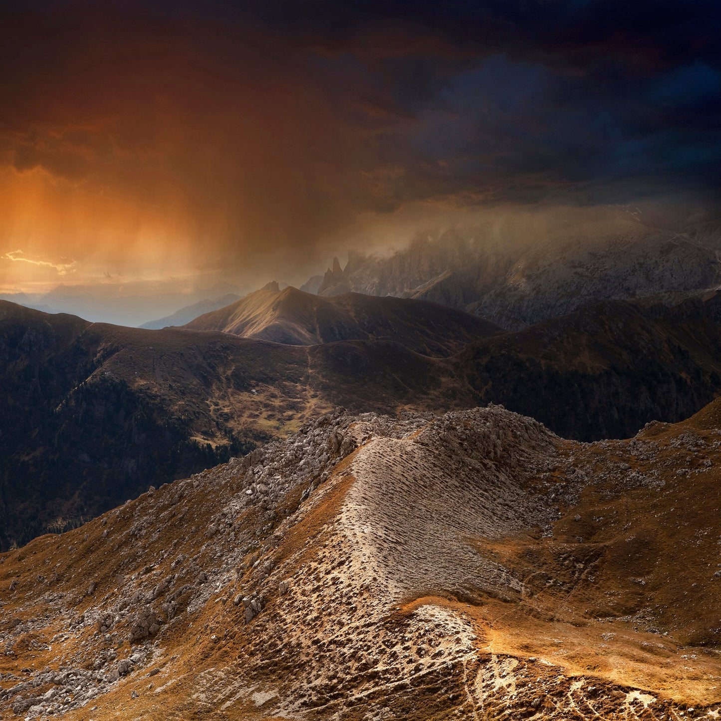 Storm Over Rocky Peaks