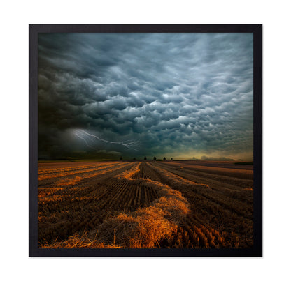 Storm Clouds Over Field