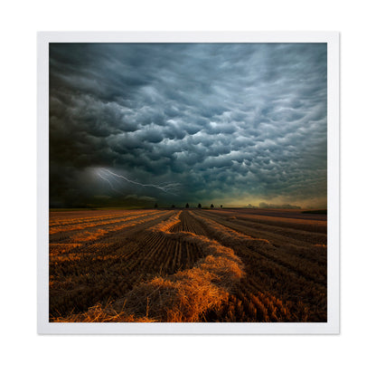 Storm Clouds Over Field
