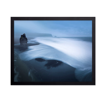 Black Sand Ocean Waves