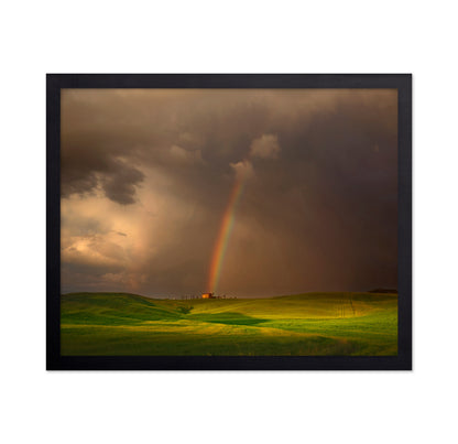 Rainbow Over Tuscany Hills