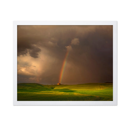 Rainbow Over Tuscany Hills