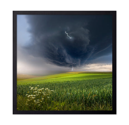 Summer Storm Over Field