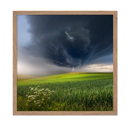 Summer Storm Over Field