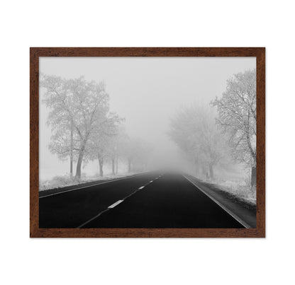 Foggy Winter Road