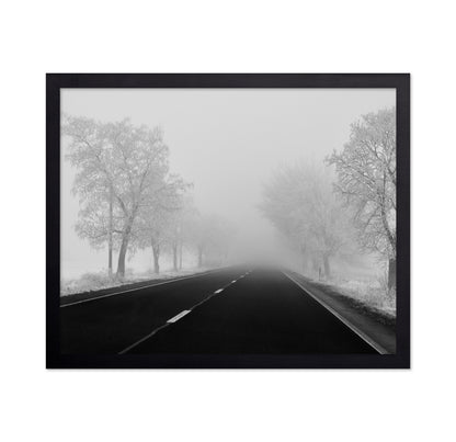 Foggy Winter Road