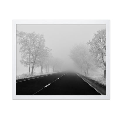 Foggy Winter Road