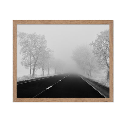 Foggy Winter Road