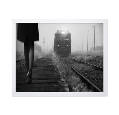Train In Foggy Station