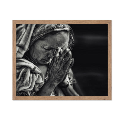 Woman Praying Portrait