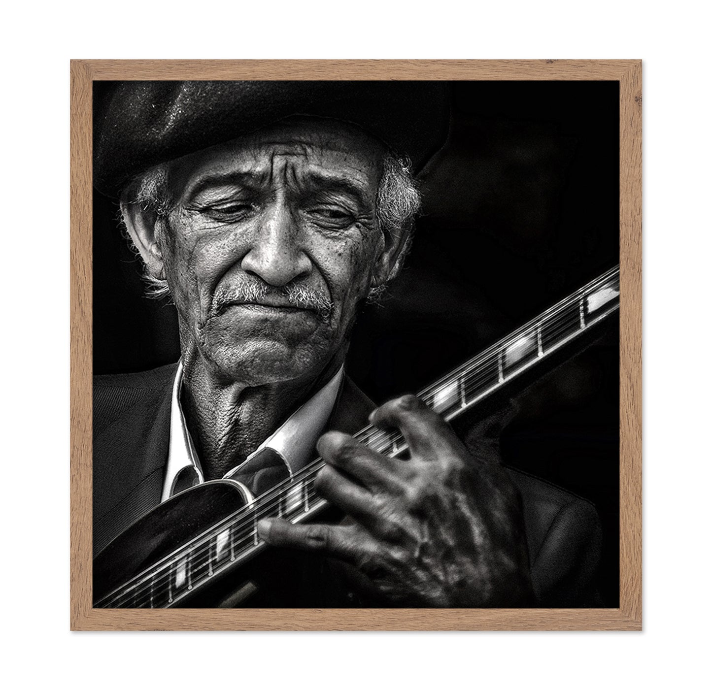 Old Guitarist Portrait