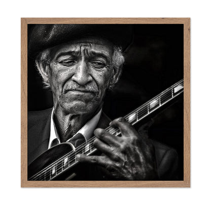 Old Guitarist Portrait